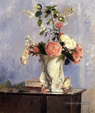 bouquet de fleurs 1873 Camille Pissarro Peinture à l'huile